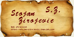 Stojan Zirojević vizit kartica